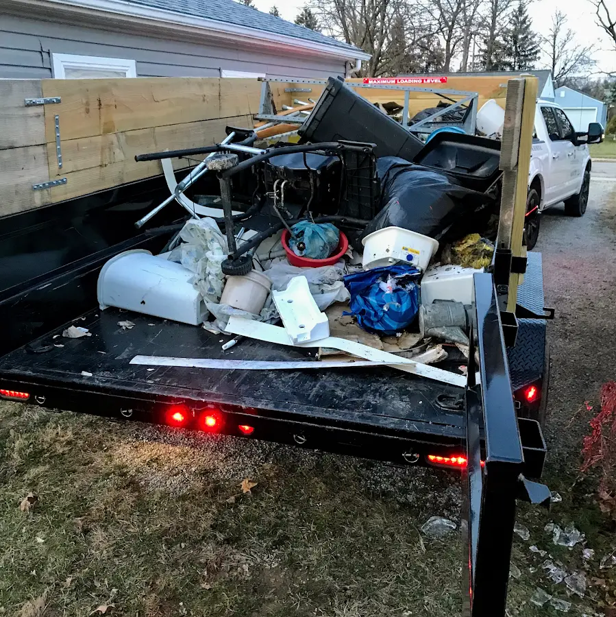 Roll-off dumpster delivered to a residential driveway in Coos Bay